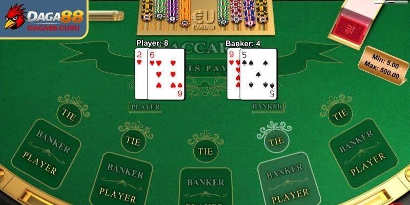 Hiểu cách tính điểm Baccarat Daga88 giúp cược chính xác