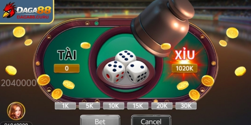Tài xỉu Daga88 mô phỏng xúc xắc casino theo chuẩn châu Á